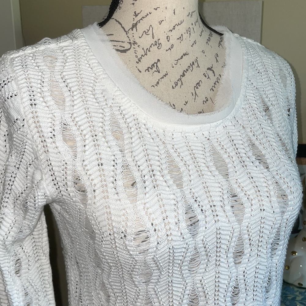 mark. Open Weave Sweater - Picture 2 of 10